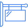 signage icon dark